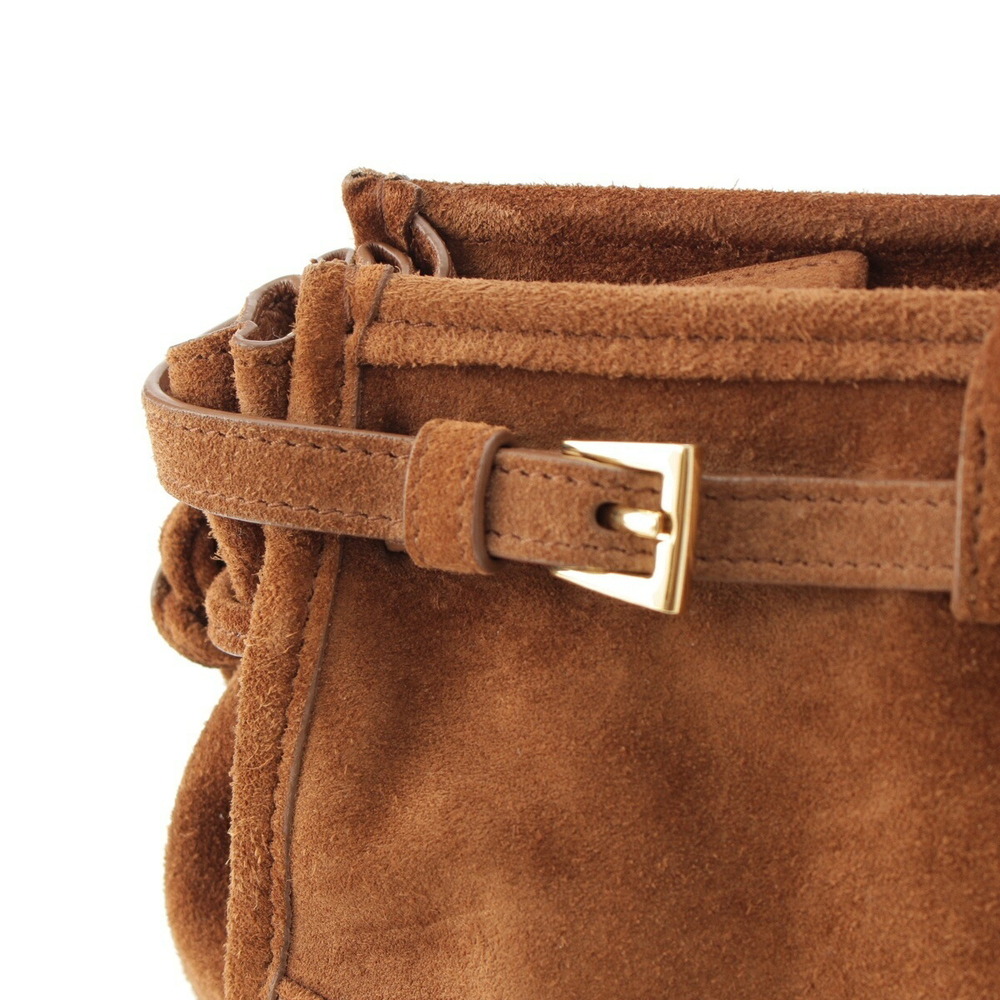 Prada Bonnie Suede Handbag Brown - Picture 10 of 10